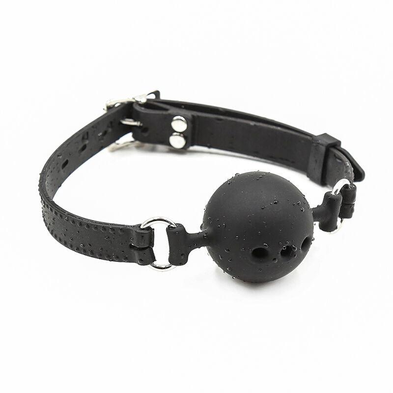 ohmama fetish ball gag in silicone traspirante taglia s