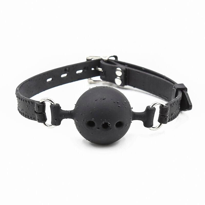 ohmama fetish ball gag in silicone traspirante taglia s