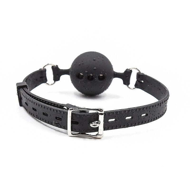 ohmama fetish ball gag in silicone traspirante taglia s