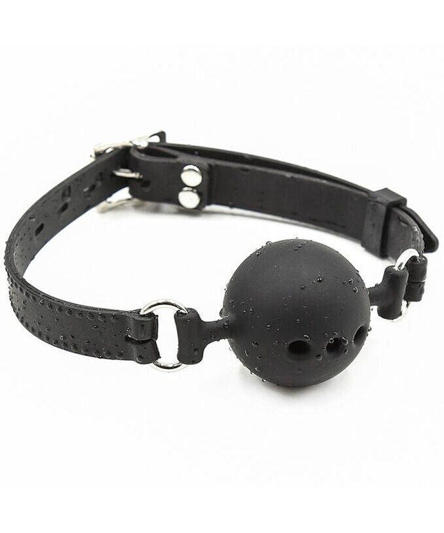 ohmama fetish ball gag in silicone traspirante taglia l