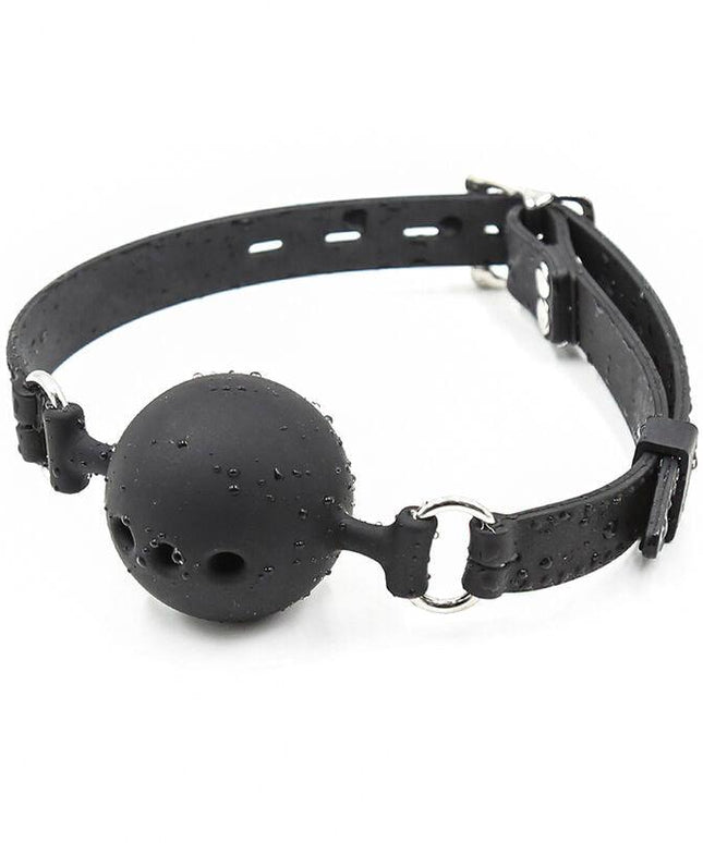 ohmama fetish ball gag in silicone traspirante taglia l