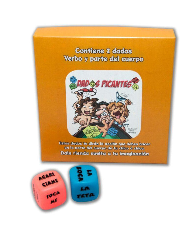 diablo picante 2 dadi gioco dazione e parte del corpo