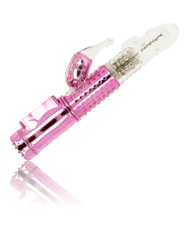 OHMAMA - VIBRATORE CON FUNZIONE DI ROTAZIONE E STIMOLATORE DEL CLITORIDE
