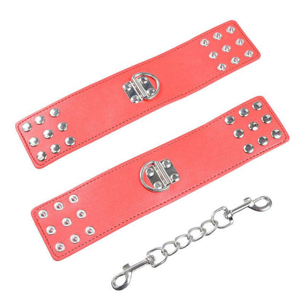 ohmama fetish manette rosse con chiusura a scatto
