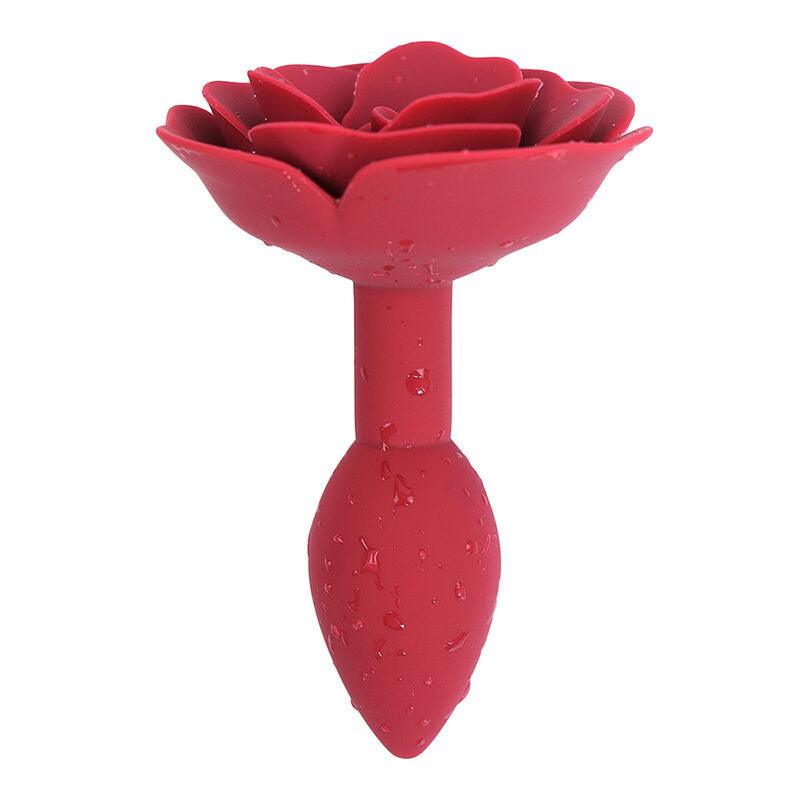 ohmama fetish plug anale in silicone rosa rosso