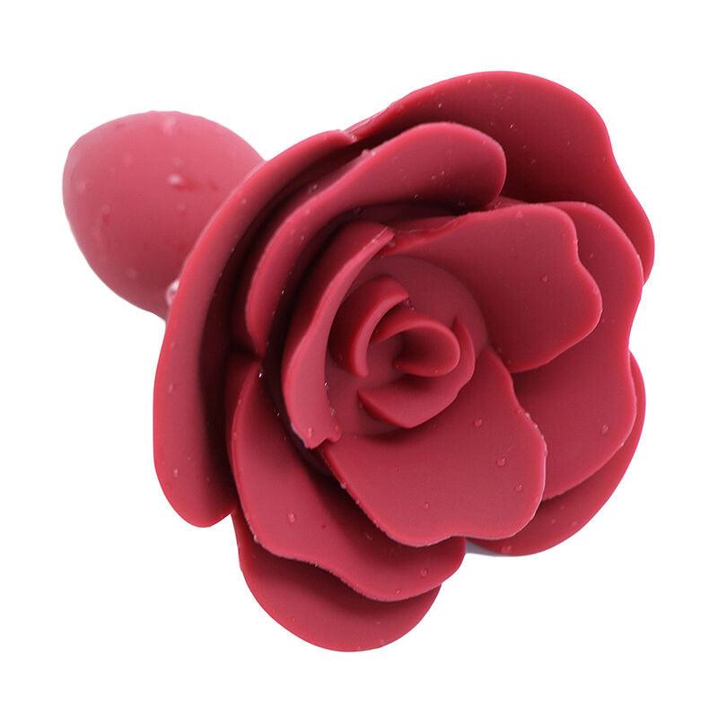 ohmama fetish plug anale in silicone rosa rosso