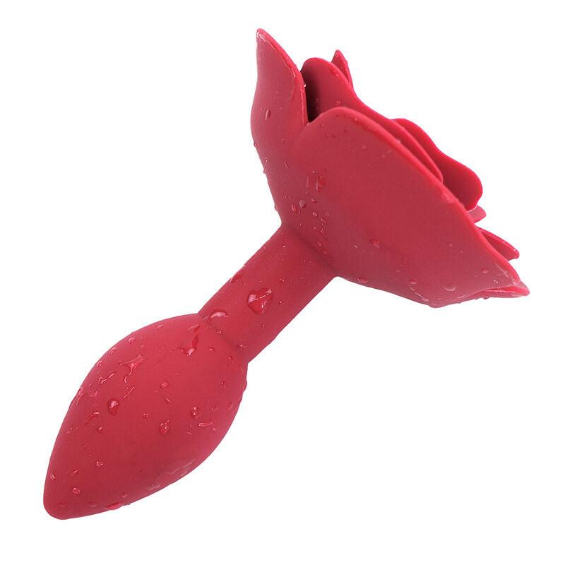 ohmama fetish plug anale in silicone rosa rosso