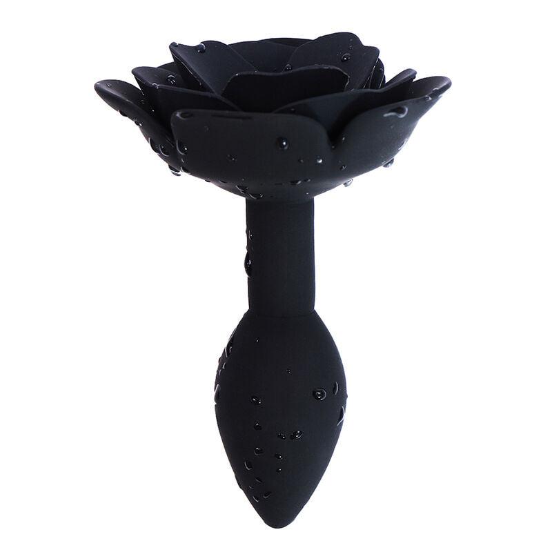 ohmama fetish plug anale in silicone nero rosa