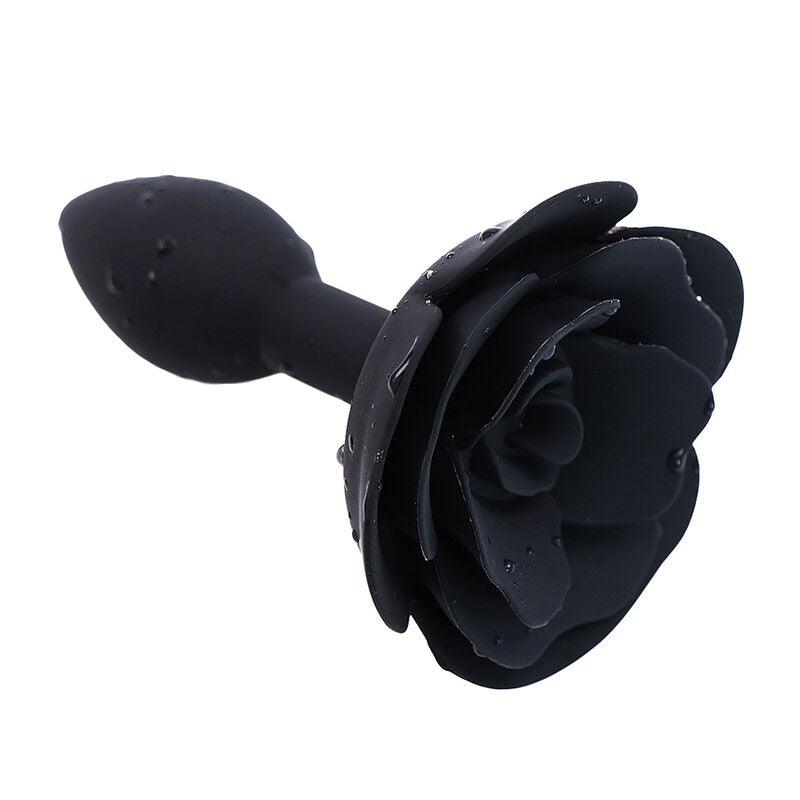 ohmama fetish plug anale in silicone nero rosa