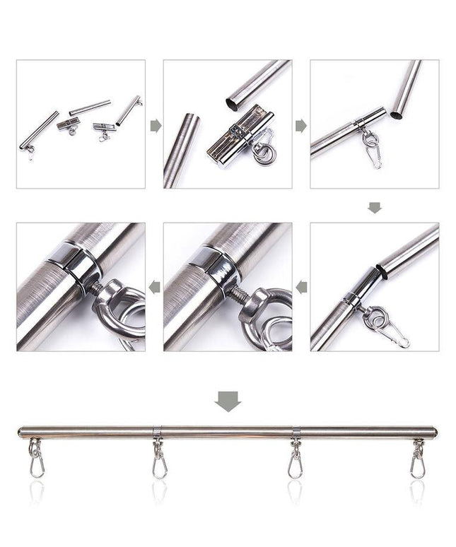 ohmama fetish barra di contenimento 4 ganci