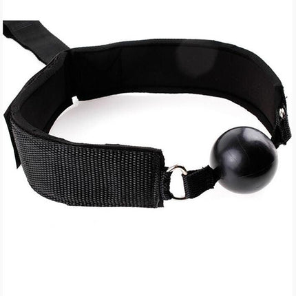 ohmama fetish bavaglio in neoprene con polsini