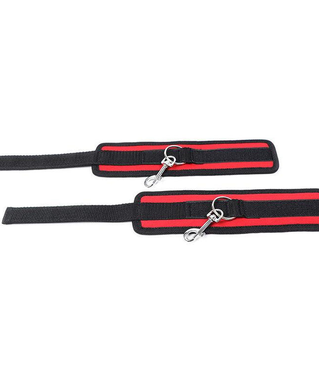 ohmama fetish nylon bind gancio e pollici ad anello