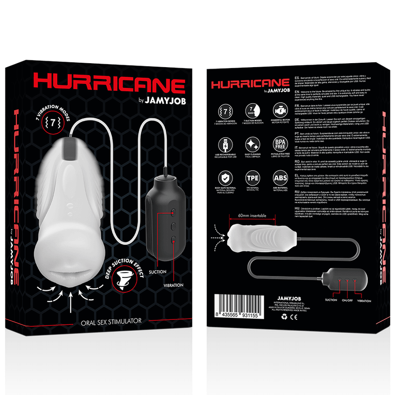 jamyjob stimolatore del sesso orale hurricane