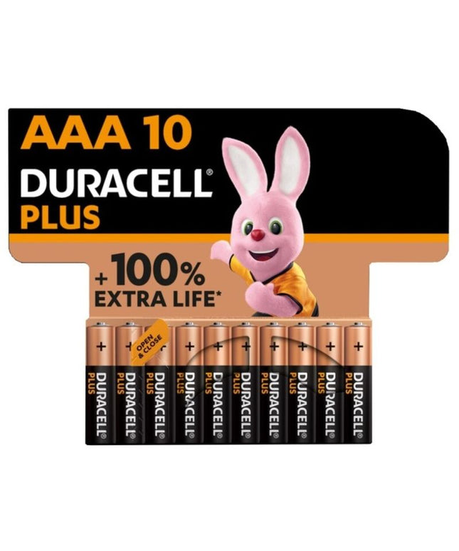 DURACELL - BATTERIA ALCALINA PLUS POWER 100 AAA LR03 10 UNIT