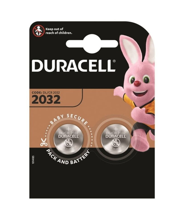 DURACELL - BATTERIA BOTTONE LITIO CR2032 3V 2 UNIT