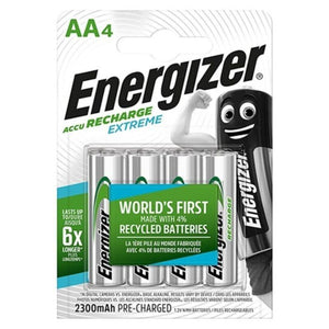 energizer extreme batteria ricaricabile hr6 aa 2300mah 4 unit