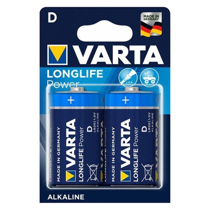 varta longlife power batteria alcalina d lr20 2 unita