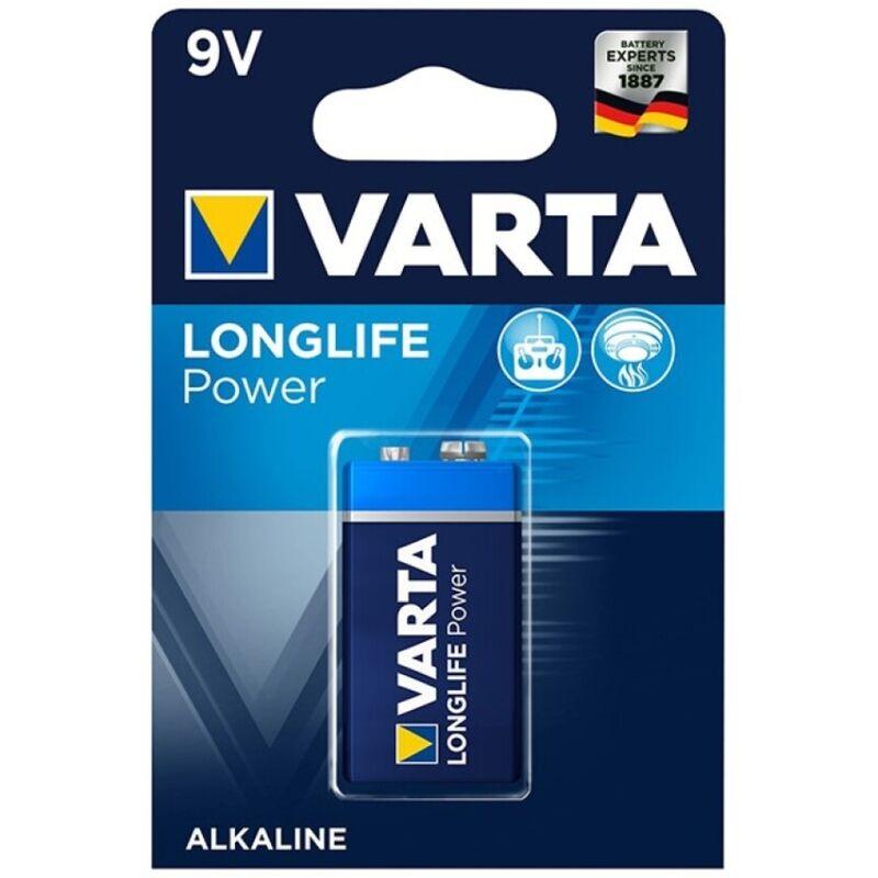 varta longlife power batteria alcalina 9v lr61 1 unita