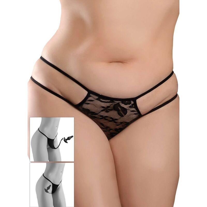 hook up panties crotchless pleasure pearls size xl xxl