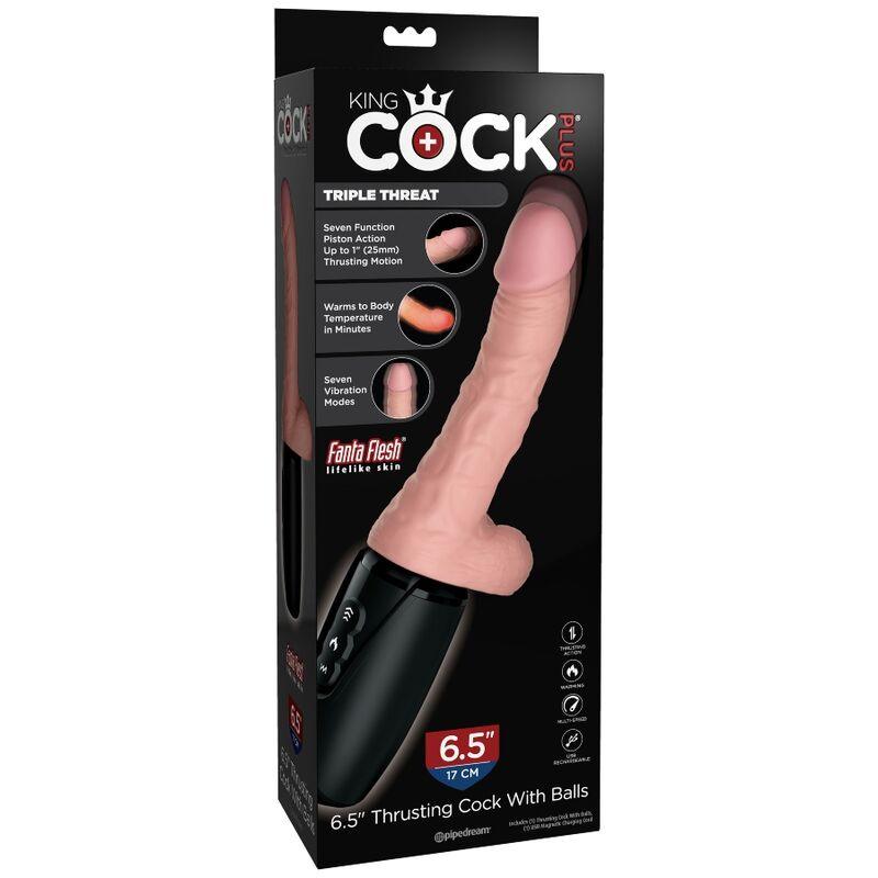 king cock plus tripla minaccia pelle chiara