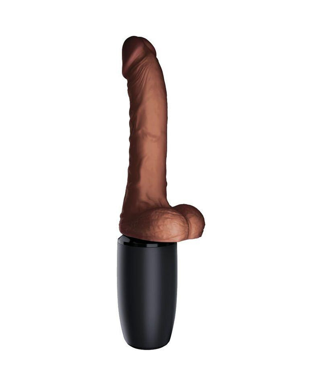 king cock plus tripla minaccia tono della pelle marrone