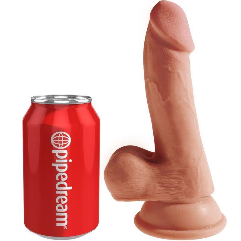 king cock plus dildo 3d con sfere 17 cm