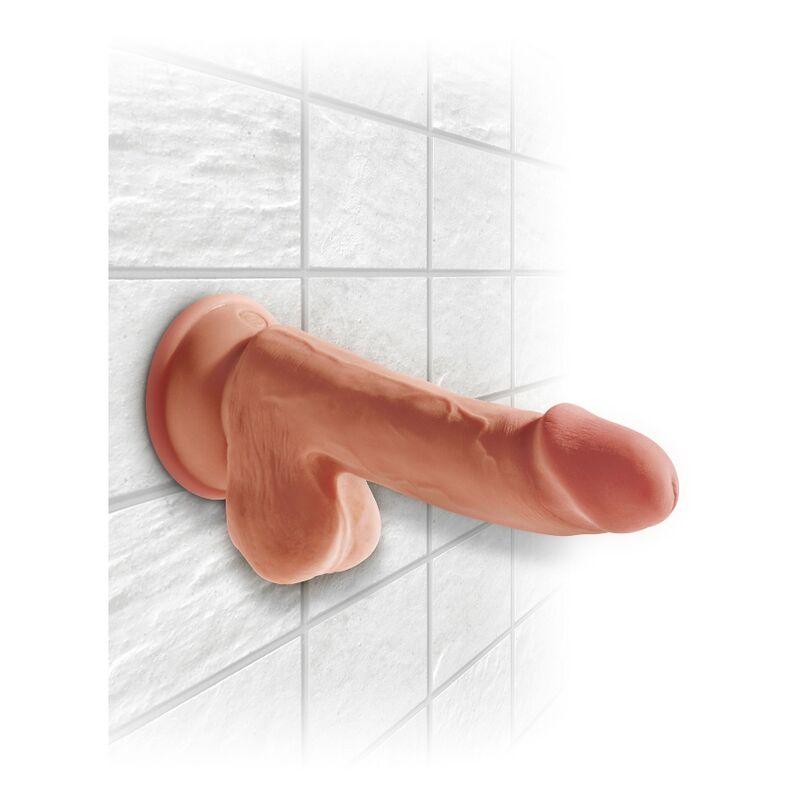 king cock plus dildo 3d con sfere 17 cm