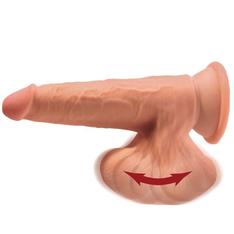 king cock plus 3d dildo sfere oscillanti 15 2 cm