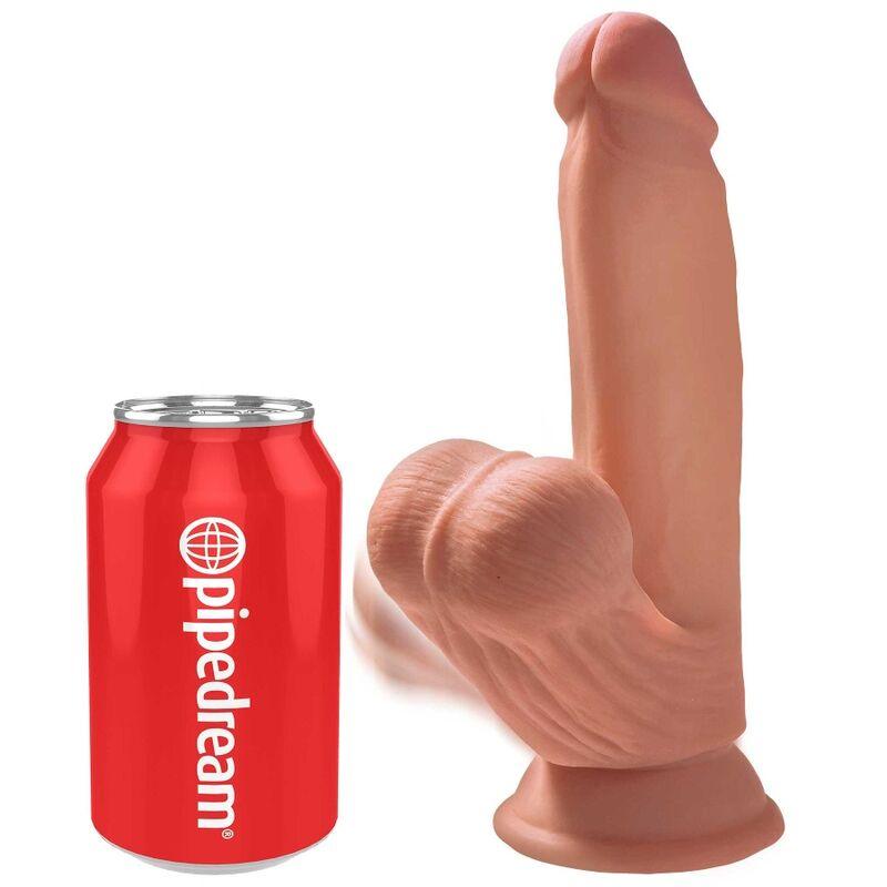 king cock plus 3d dildo sfere oscillanti 15 2 cm