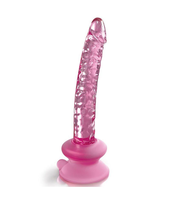 icicles n 86 dildo in vetro di con ventosa