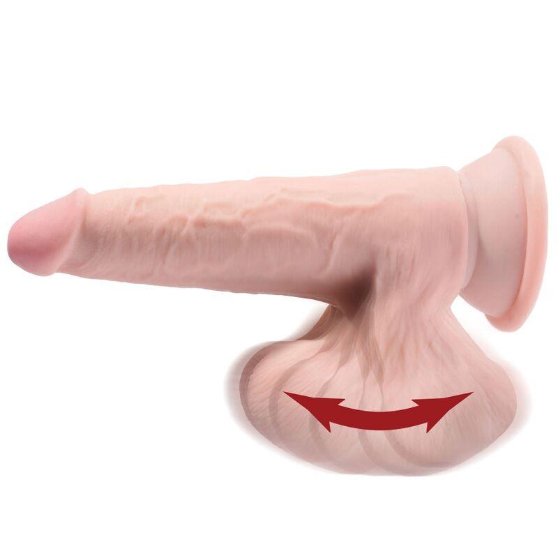 king cock plus 3d dildo sfere oscillanti 20 3 cm