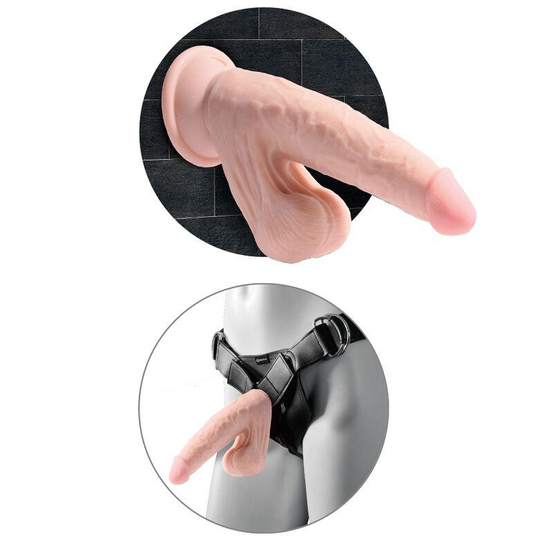 king cock plus 3d dildo sfere oscillanti 20 3 cm