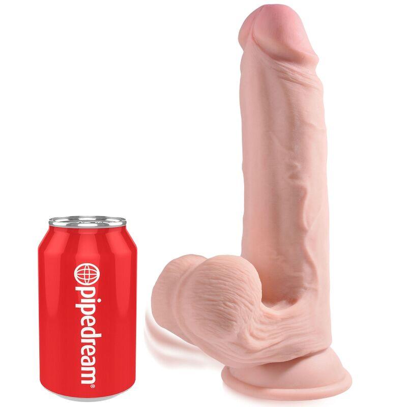 king cock plus 3d dildo sfere oscillanti 20 3 cm