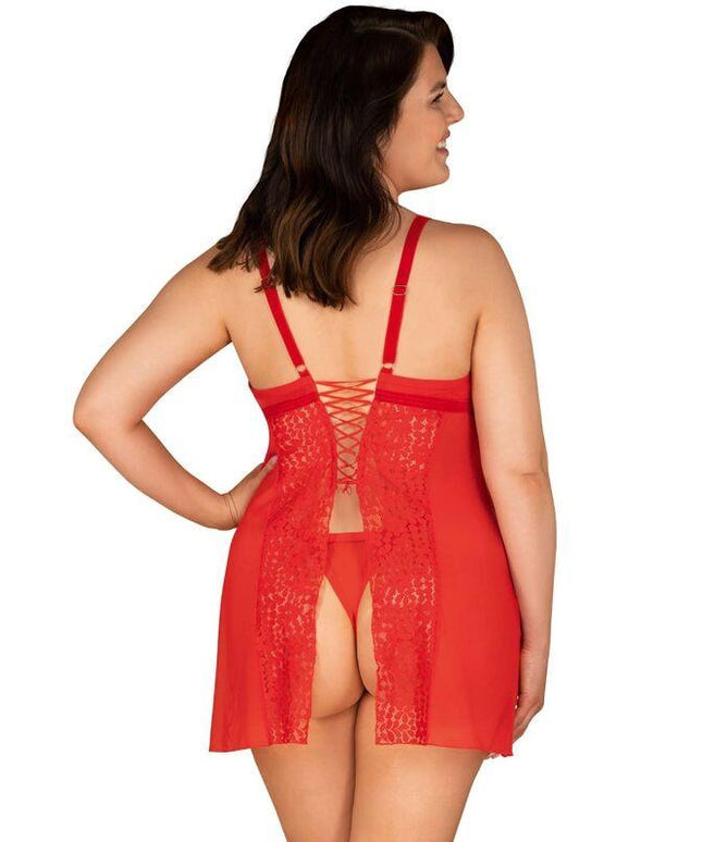 obsessive chemise e tanga blossmina 4xl 5xl