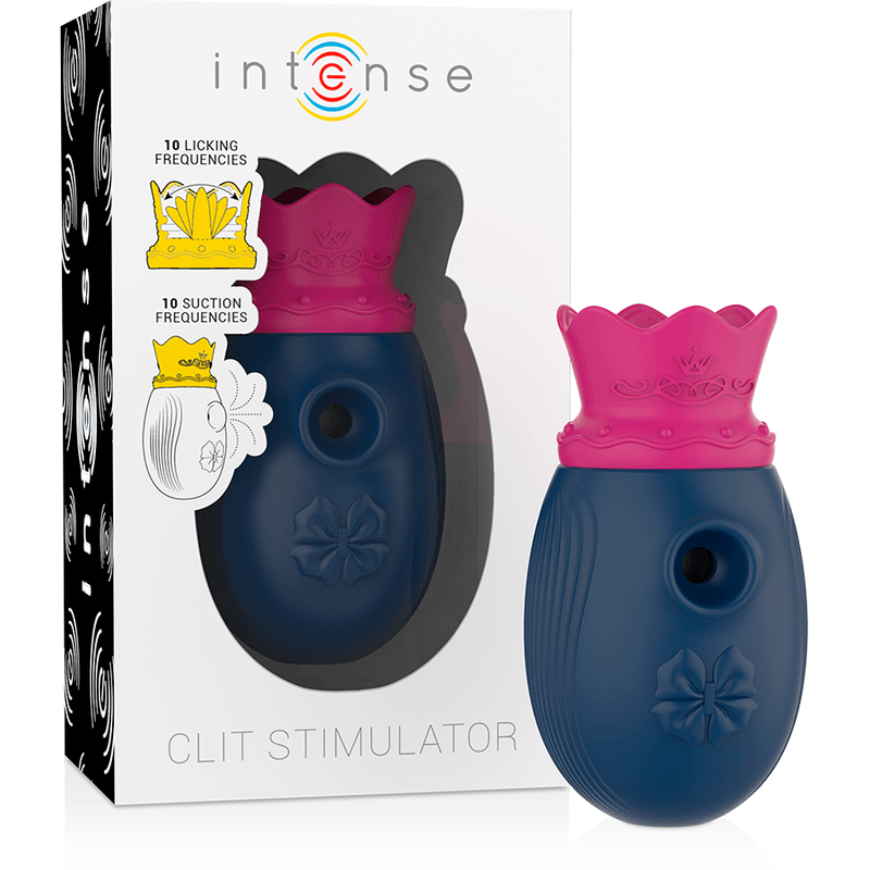 intense stimolatore del clit 10 frequenze di leccata e aspirazione blu