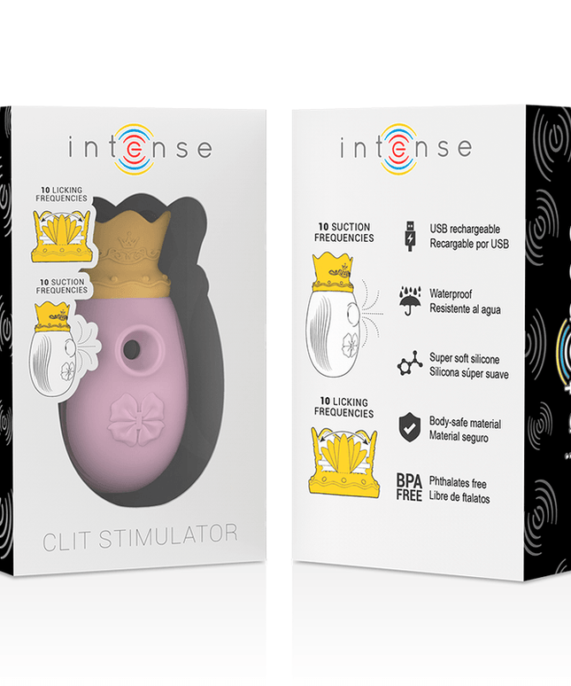 intense stimolatore del clit 10 frequenze di leccata e aspirazione rosa
