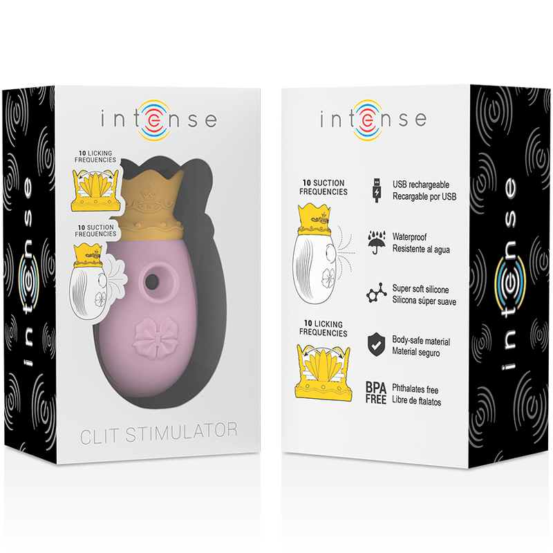 intense stimolatore del clit 10 frequenze di leccata e aspirazione rosa