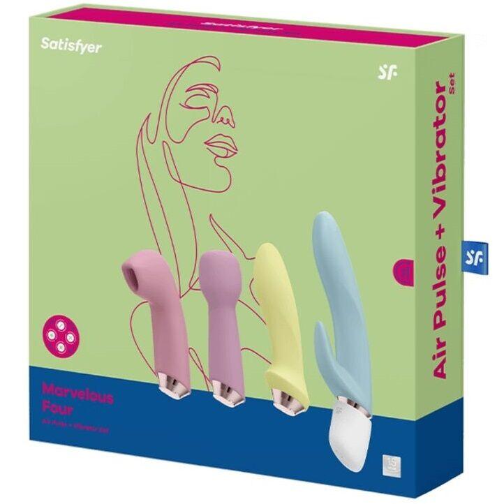 satisfyer marvelous four set vibratore e impulso