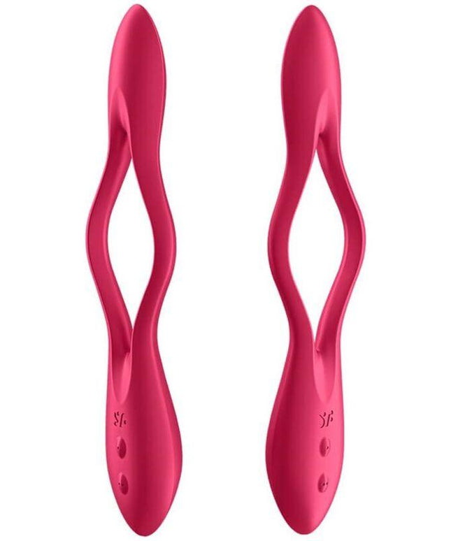 satisfyer multi vibratore elastic joy rosso