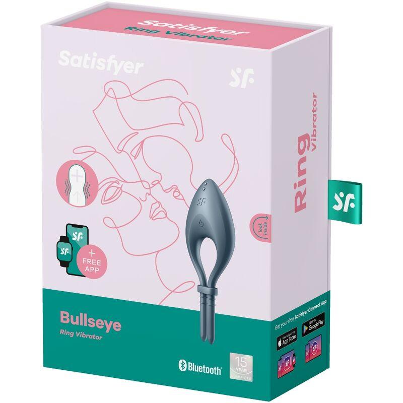 satisfyer app vibratore bullseye ring grigio