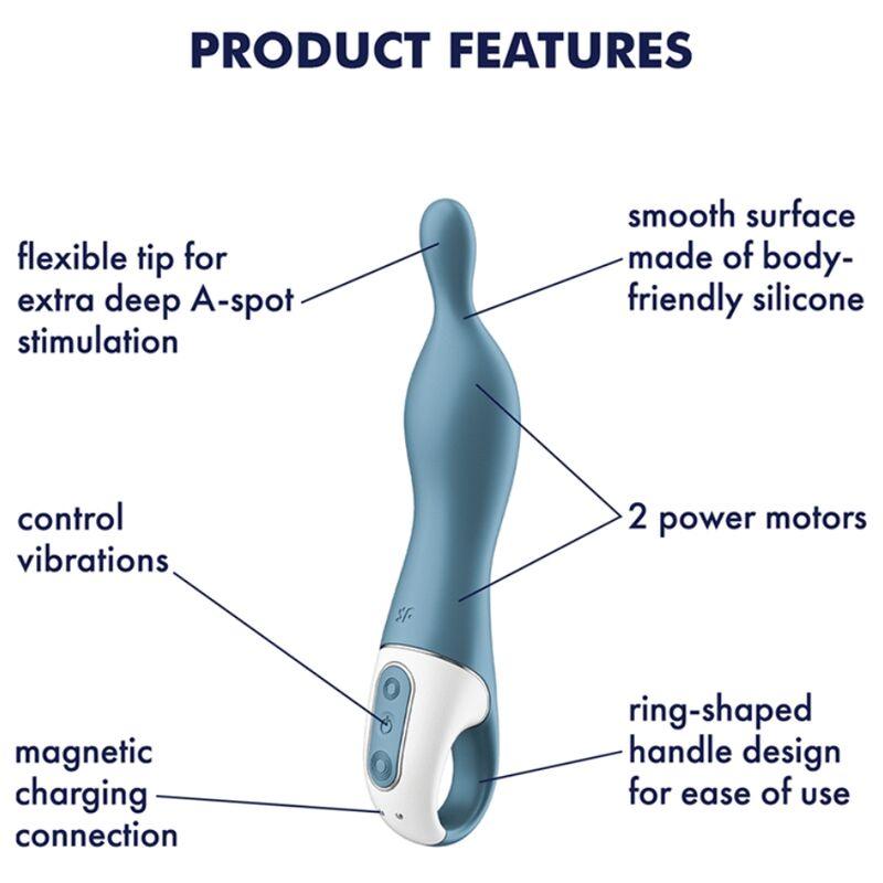 satisfyer vibratore amazing 1 aspot blu