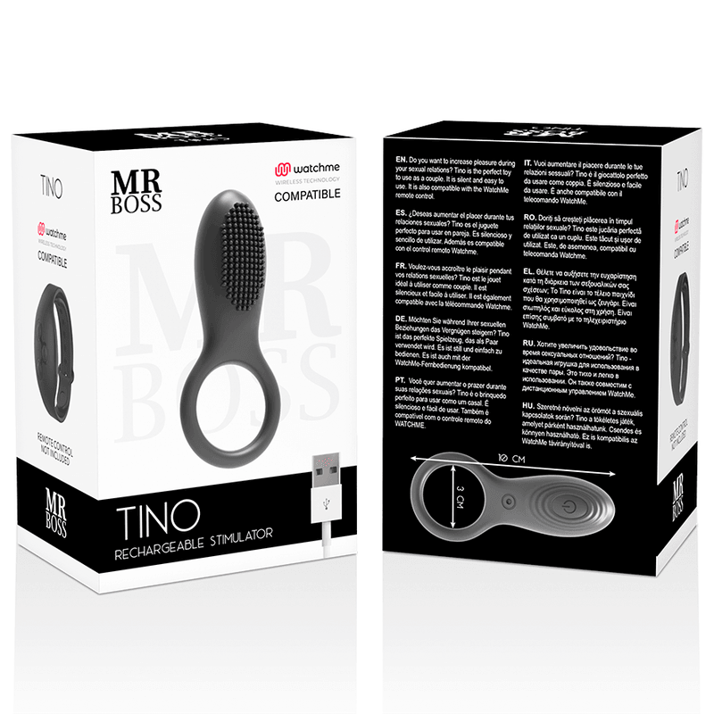 mr boss anello stimolatore mr boss tino compatibile con la tecnologia wireless watchme