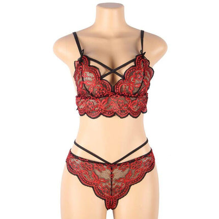 subblime set completo due pezzi in pizzo e pantalone m m