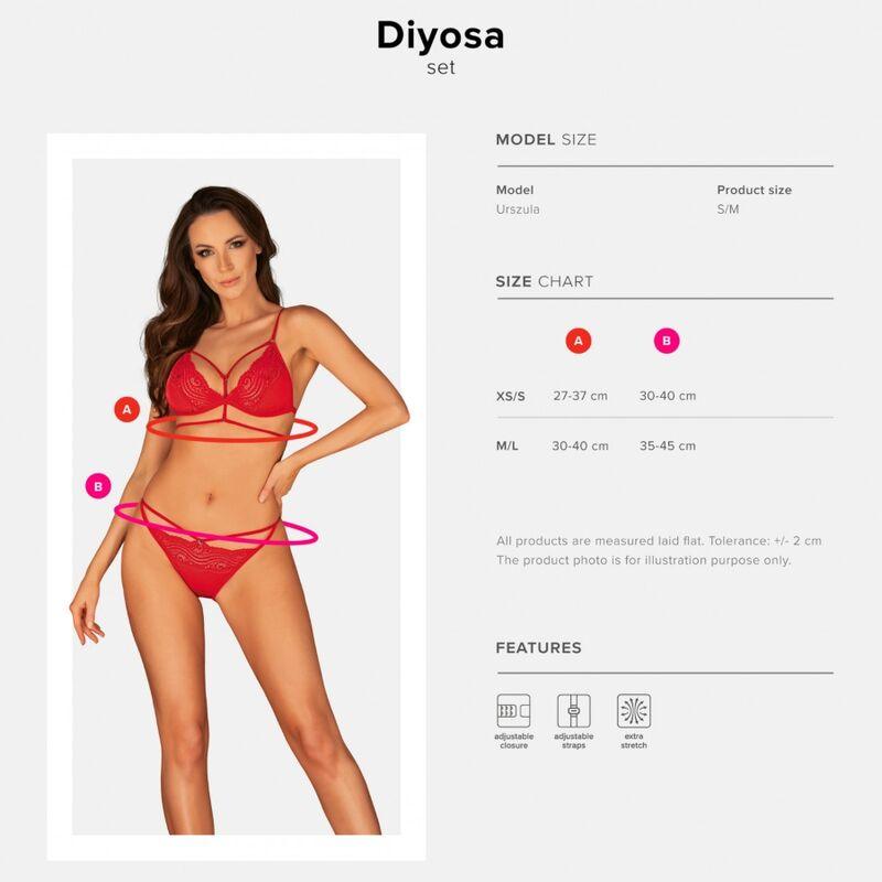 obsessive diyosa set due pezzi xs s