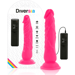 diversia dildo vibrante flessibile rosa 21 cm o 4 9 cm