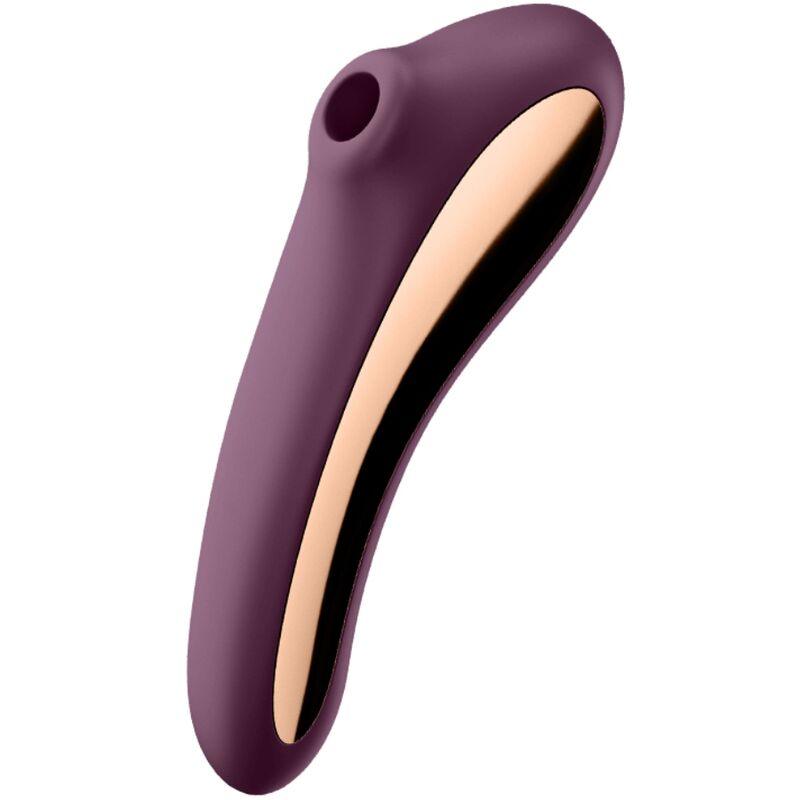 satisfyer vibratore dual kiss air pulse rosso vino