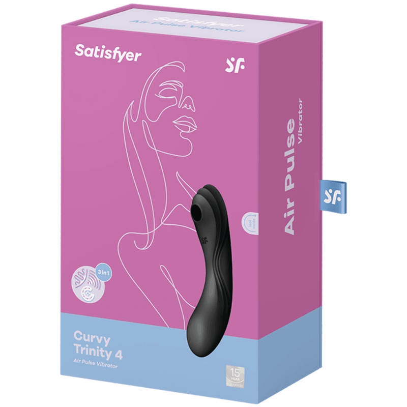 satisfyer vibratore curvy trinity 4 air pulse nero