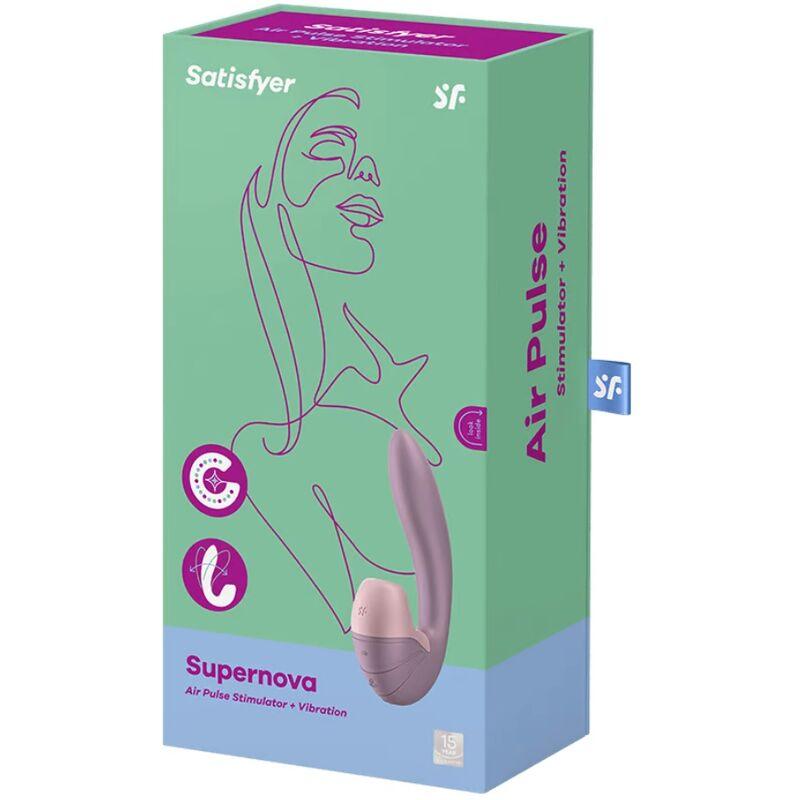 satisfyer stimolator e vibrazione supernova bianco