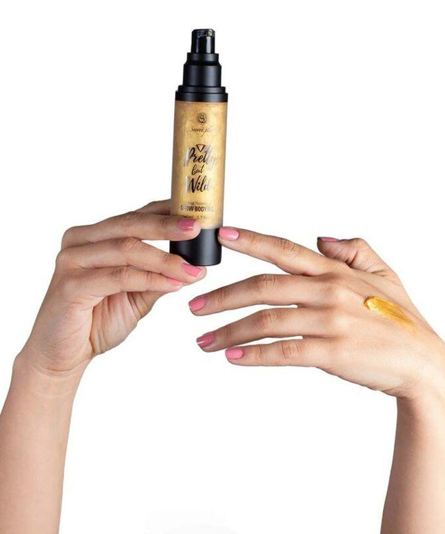 secretplay pretty ma wild glow olio per il corpo 50 ml