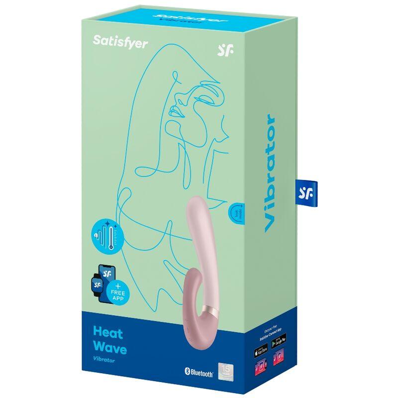 satisfyer app vibratore heat wave rosa